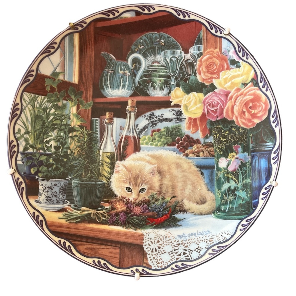 The Bradford Exchange plate #655A in limited edition “Hanna’s Secret Garden”